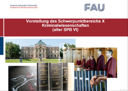 Zum Artikel "Vorstellung des neuen Schwerpunktbereichs 10 (Kriminalwissenschaften)"